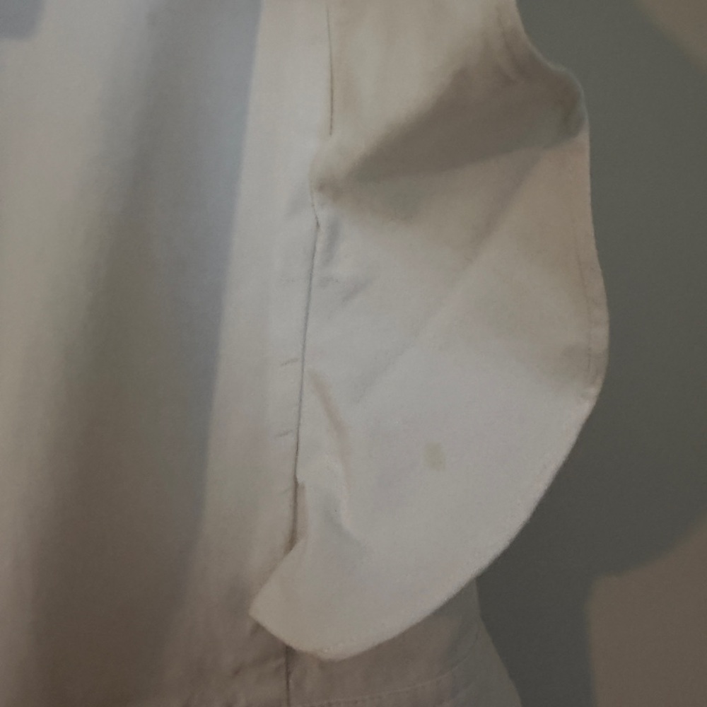 Lulu's White Ruffle-Strap Wide-Leg Jumpsuit - Picture 3 of 5